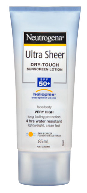 BIG W Neutrogena ultra sheer body lotion spf 50+ 85ml offer