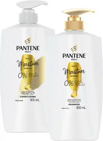 Coles Pantene Shampoo or Conditioner 900mL offer