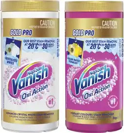 Coles Vanish Napisan Oxi Action Gold Pro Stain Remover 2kg offer