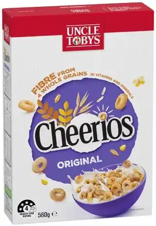 Coles Uncle Tobys Cheerios 450g-560g offer