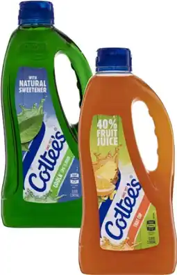 Coles Cottees Cordial 1 Litre offer