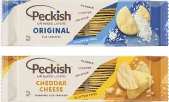 Coles Peckish White Rice Crackers 90g offer