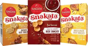 Coles Snakata Rice Snack Crackers 65g-100g offer