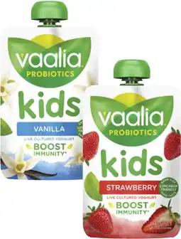 Coles Vaalia Kids Yoghurt Pouch 140g offer