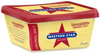 Coles Western Star Spreadable Blend 375g offer