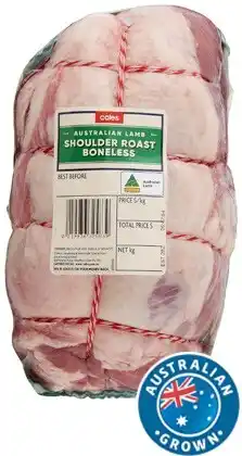 Coles Coles Australian Lamb Boneless Shoulder Roast offer