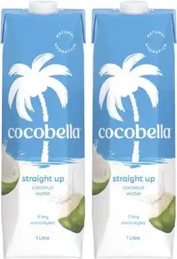 Coles Cocobella Straight Up Coconut Water 1 Litre offer