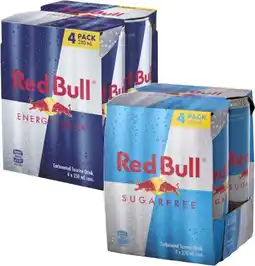 Coles Red Bull Energy Drink 4x250mL offer