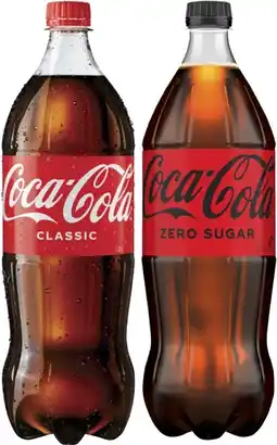 Coles Coca-Cola, Fanta or Sprite Soft Drink 1.25 Litre offer