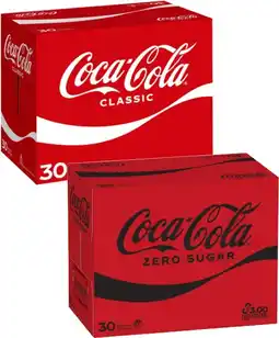 Coles Coca-Cola Soft Drink 30x375mL offer