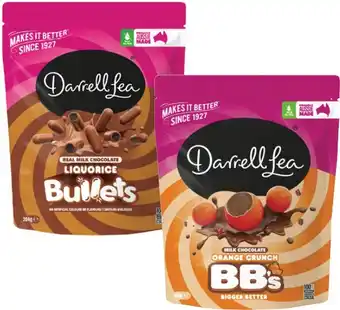 Coles Darrell Lea Bullets or BBs 168g-204g offer