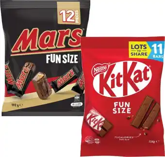 Coles Mars Fun Size 132g-192g, Nestlé Fun Pack 127g-158g or Skittles Fun Size 180g offer