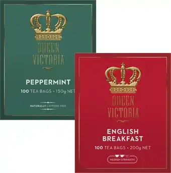 Coles Queen Victoria Tea Bags 100 Pack offer