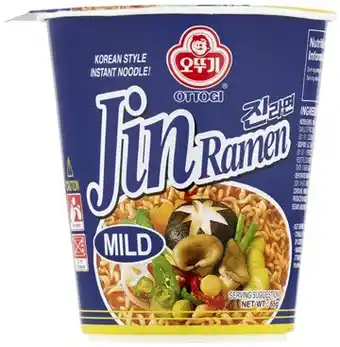 Coles Ottogi Jin Ramen Noodle Cup 65g offer