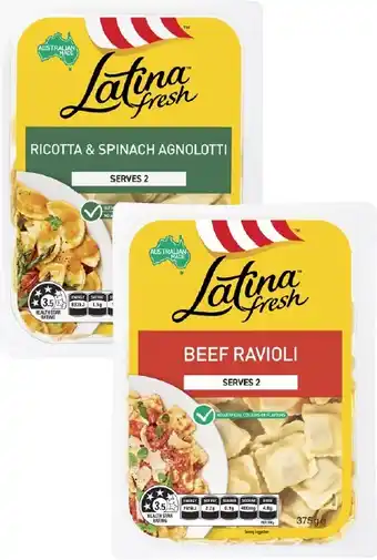 Coles Latina Filled Pasta 375g offer