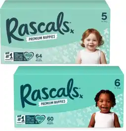 Coles Rascals Premium Jumbo Nappies 54 Pack-108 Pack offer