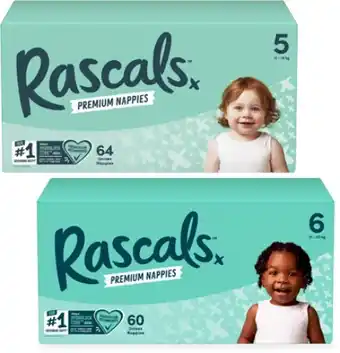 Coles Rascals Premium Jumbo Nappies 54 Pack-108 Pack offer