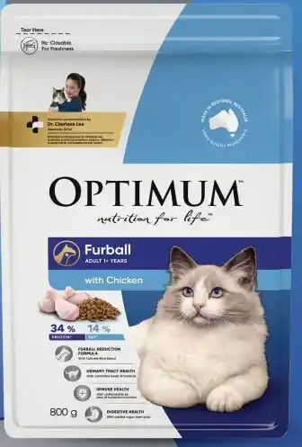 Coles Optimum Dry Cat Food 800g offer