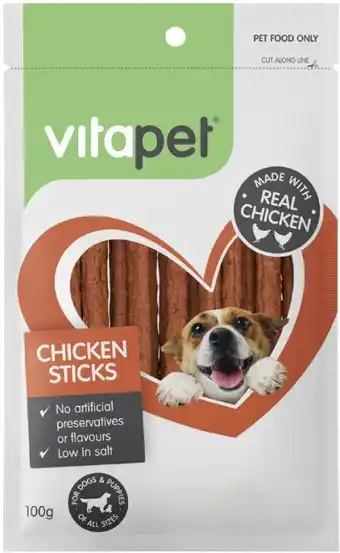 Coles Vitapet Dog Treats Jerhigh 80g-100g offer