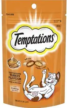 Coles Temptations Cat Treats 85g offer