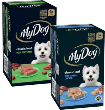 Coles My Dog Dog Food 6x100g offer