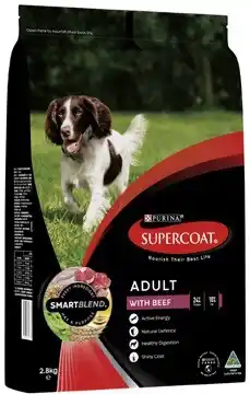 Coles Supercoat Dry Dog Food 2.6kg-2.8kg offer