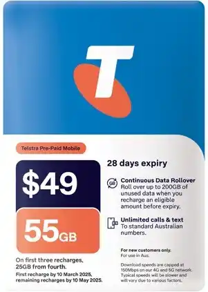 Coles Telstra $49 SIM Kit offer