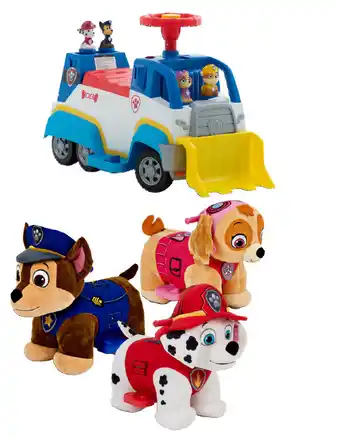 BIG W Paw patrol 6v plush ride on offer