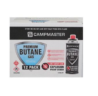 BIG W Campmaster 12-pack premium butane offer