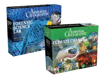 BIG W Australian geographic climate change & forensic science lab kit offer