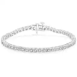 Shiels Sterling Silver 0.45 Carat Diamond 18cm Tennis Bracelet with Brilliant Cut Diamonds offer