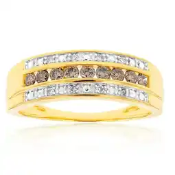 Shiels Australian Diamond 9ct Yellow Gold 3/8 Carat Diamond Ring offer