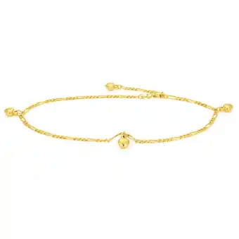 Shiels Gold Filled 4 Heart Charm 27cm Anklet offer