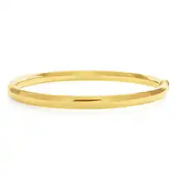 Shiels 9ct Yellow Gold Silver Filled 6mm x 70mm Bangle offer