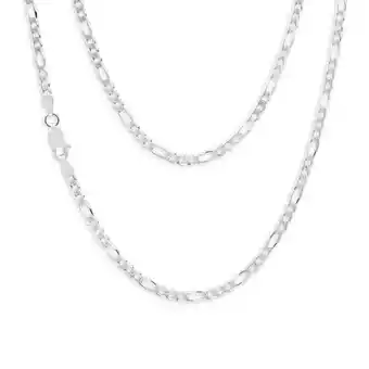 Shiels Sterling Silver Figaro 1:3 Dicut Chain 45cm offer