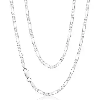 Shiels Sterling Silver 50cm Diamond Cut Figaro 1:3 Chain offer