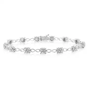 Shiels Sterling Silver 1/4 Carat Diamond 18cm Bracelet Set With 39 Diamonds offer