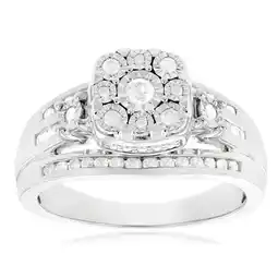 Shiels 1/2 Carat Diamond Dress Ring with 49 Diamonds in Sterling Silver offer