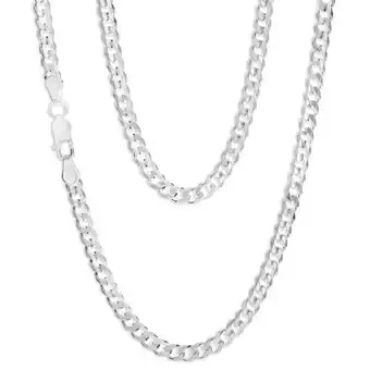 Shiels Sterling Silver 55cm 120 Gauge Dicut Curb Chain offer