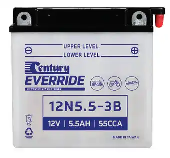 Century powersports battery 12n5.5-3b