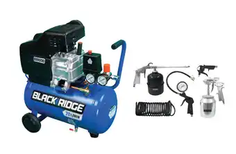 SuperCheap Auto Black ridge 2.0hp air compressor & 5 piece air tool kit offer