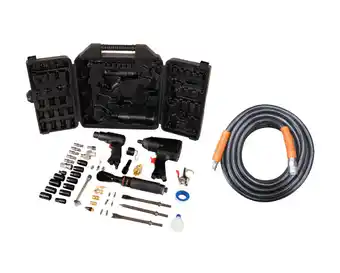 SuperCheap Auto Black ridge 50 piece air tool kit & 10m air hose combo offer
