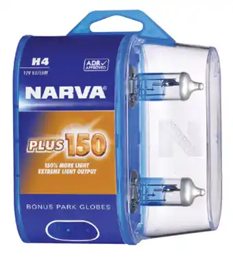 SuperCheap Auto Narva plus 150 headlight globes - h4 offer