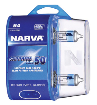 Narva sapphire headlight globes - h4