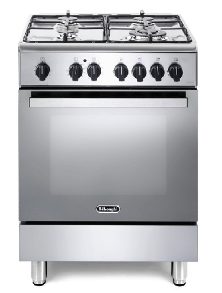 Delonghi 60cm dual fuel freestanding cooker offer at Bing Lee