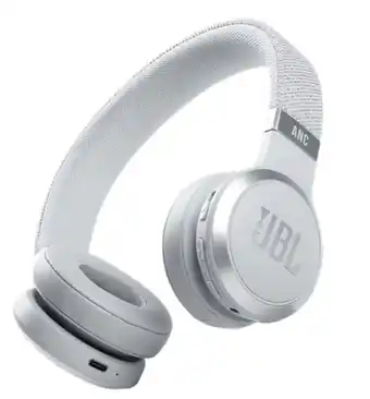 Jbl live 460nc wireless on-ear nc headphones - white