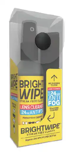 Brightwipes antifog lens care kit 30ml