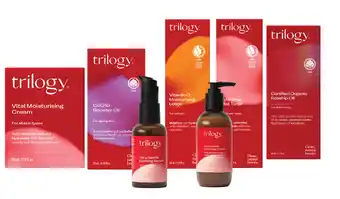 Trilogy skincare range