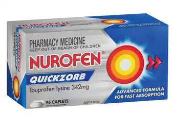 Pharmacy4Less Nurofen quickzorb - 96 caplets offer