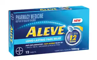 Pharmacy4Less Aleve 12hours 220mg - 12 tablets offer